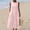 *Pink, variant on ClodeEU Women's Crew Neck Sleeveless Eyelet Embroidery Midi Dress,Summer Casual Loose Dress with Pocket Hot Pink,Women's Plus L