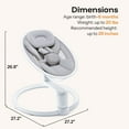 thumbnail image 5 of HARPPA Baby Swing for Newborns with Remote Control, 5 Sway Speed,  Gray, 5 of 11