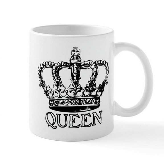CafePress - Crownqueenblacktr - 11 oz Ceramic Mug - Novelty Coffee Tea Cup