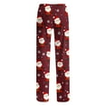 thumbnail image 5 of Mens Christmas Pajama Pants Big & Tall Sleep Lounge Pants Drawstring Holiday Xmas Pjs Bottoms White, 3XL, 5 of 7