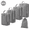 Grey Five-piece Set, variant on Travel Compression Packing Cubes Set – Lightweight Waterproof Organizer Bags for Clothes, Shoes, and Accessories – Space-Saving Vacuum Design for Luggage and Carry-On