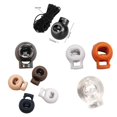 thumbnail image 4 of Kearding Pack of 50 Clothes Elastic Ropes Shoelace Spring Sewing Buckles Jacket Hooded End Clamp Loaded Stopper Toggle Backpack Lock Artesanía Tipo 13, 4 of 6