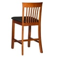 thumbnail image 4 of Linon Nataly 25" Mission Back Counter Stool, Dark Cherry, 4 of 9