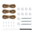 thumbnail image 1 of Kit de reparación de persianas plisadas para vehículos recreativos Kit de encordado de persianas para ventanas de vehículos recreativos Reparación y mantenimiento Marrón, 1 of 9