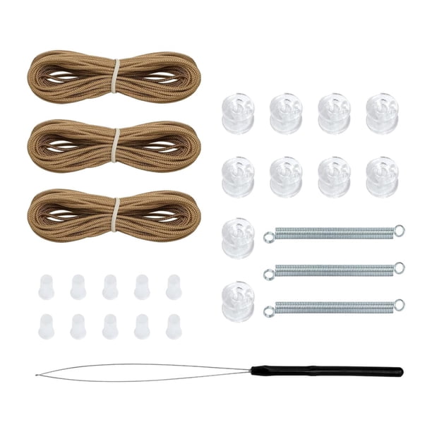 Kit de reparación de toldos plisados para RV, accesorios resistentes para toldos plisados de día y noche para RV Marrón