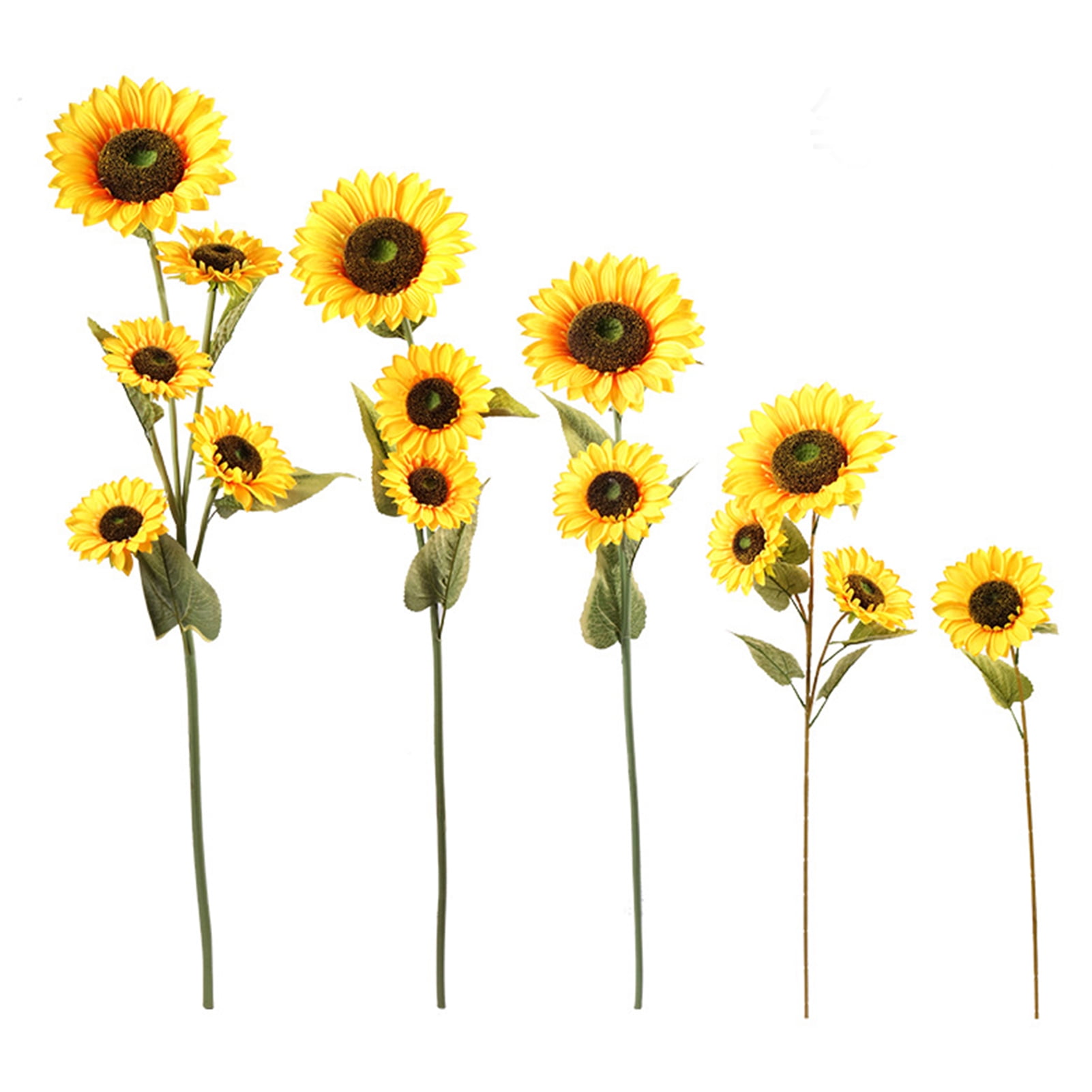 Travelwant Artificial Flowers Fake Sunflower Real Touch Flowers for