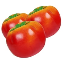 Hemoton 3pcs Artificial  Tomato Props Fake Tomato Decoration Foams Tomato Faux Vegetable Decoration
