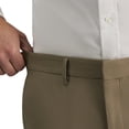 thumbnail image 4 of Haggar Men's Dress Pant Straight Fit Stretch Trousers Super Flex Waistband, Tan, 4 of 6
