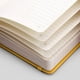 thumbnail image 3 of Cuaderno forrado EMSHOI 256 páginas Cuero Grueso Tamaño Mediano 5.75'x8.38' Amarillo, 3 of 3