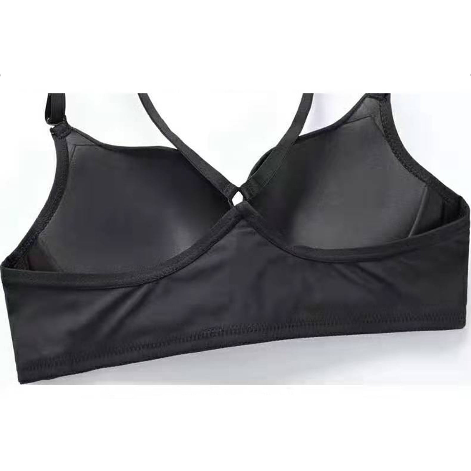Tan Bra for Women with Steel Ring Front Buckle Gathered for Fashionable and  Beautiful Back Bra Bra with Back (Black, S) at  Women's Clothing store