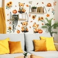 thumbnail image 5 of Cevemin Adorable Fox Pumpkin Floral Removable Wall Decals for Home, Kitchen, Restaurant Decor - Self-Adhesive PVC Stickers 40x60cm (1 PC), 5 of 7