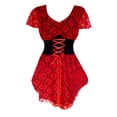 thumbnail image 1 of Dare To Wear Victorian Gothic Boho Women's Plus Size Sweetheart Corset Top S - 5x, 1 of 2