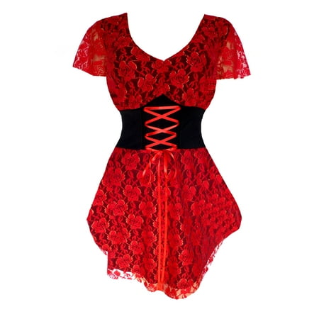 Dare To Wear Victorian Gothic Boho Women s Plus Size Sweetheart Corset Top S - 5x
