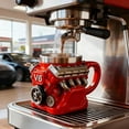 thumbnail image 2 of V8 Engine Coffee Mug, 3D Mechanical Coffee Cup, Vacuum Insulated Stainless Steel Resin Mug for Car Enthusiasts, Retro Car Lovers, Scratch-Resistant, Perfect for Garage/Road Trips, 2 of 6