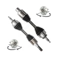 thumbnail image 1 of Kugel Front CV Axle Drive Shaft and Complete Wheel Hub Bearing Assembly Kit for Car 2011-2014 Ford Expedition Lincoln Navigator 4WD - Left Right Side (Driver Passenger) KN7-100467, 1 of 11