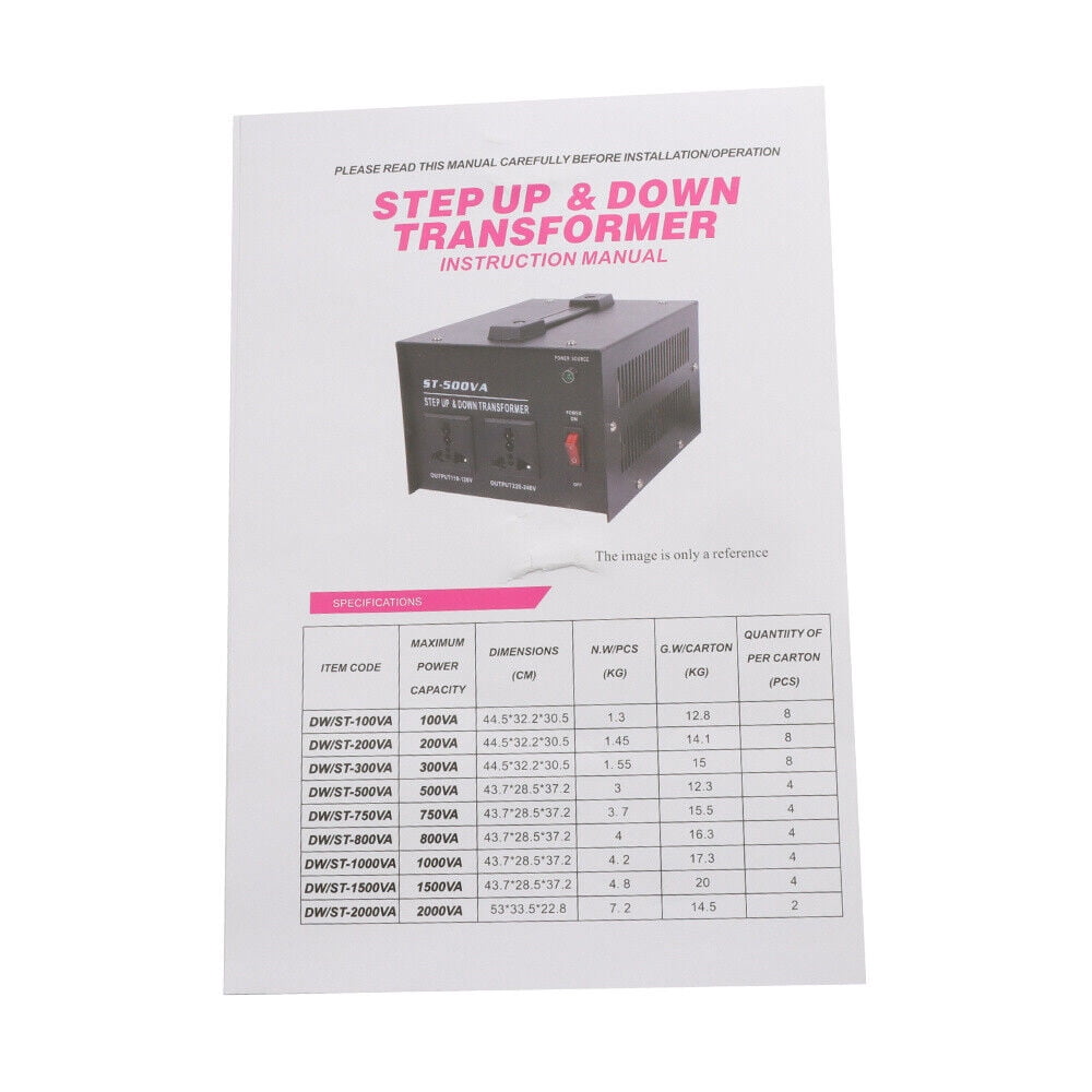 LABLT 1500W Voltage Converter Transformer 220V to 110V 110V to 220V Step Up/ Down USA