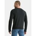 thumbnail image 3 of George Men's and Big Men's Cotton Blend Crewneck Sweater, Lightweight, Sizes XS-3XL, 3 of 5