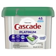 Cascade Platinum Action Pacs + Oxi, Dishwasher Detergent, Fresh, 45 Ct