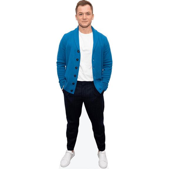Taron Egerton (Blue Top) Mini Cardboard Cutout Standee