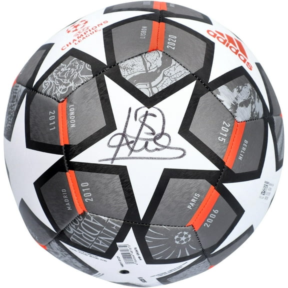Patrick Kluivert FC Barcelona Autographed 2021 UEFA Champions League 20th Anniversary Soccer Ball - Icons - Fanatics Authentic Certified