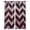 Pink, variant on Abstract Pink Kitchen Curtains Geometric Zigzag Waves Bohemian Stripes Cafe Short Curtains for Bathroom Blackout Window Curtain Small Window Treatment Tier Drapes for Bedroom Living Room 27.5"x39"x2
