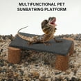 thumbnail image 2 of Superficie de pizarra para reptiles Unique Bargains Plataforma para tomar el sol de reptiles Mejora la actividad de escalada Negro Gris 1 Set, 2 of 7