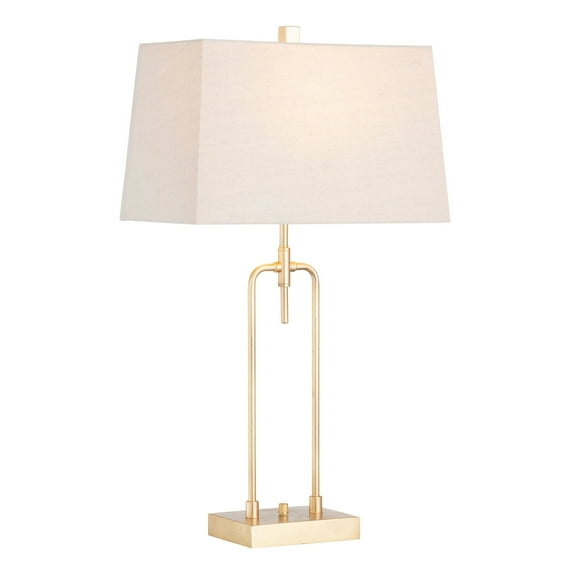 Crestview Collection Salinas 30" Table Lamp with Linen Tapered Rectangular Shade, Gold