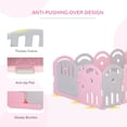 thumbnail image 4 of Qaba Enclos pour Bébé, Parc pour Enfants 14 Panneaux, Rose, 4 of 10