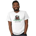thumbnail image 3 of Life is Crap Crying Baby and Santa Men's Graphic T Shirt Tees Brisco Brands S, 3 of 5