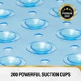 thumbnail image 5 of HITSLAM Extra Long Bathtub Mat-40x16 Non Slip Shower Mat with Drain Holes and Suction Cups,Machine Washable Bath Mat,Clear Blue, 5 of 8