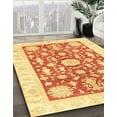 thumbnail image 2 of Ahgly Company Indoor Rectangle Abstract Chrome Gold Yellow Oriental Area Rugs, 8' x 12', 2 of 6