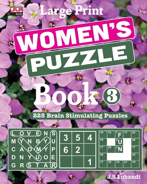 Large Print Women's Puzzle Book: 225 Brain Stimulating ...