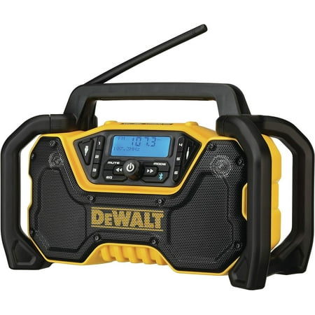 DEWALT 12V/20V MAX Portable Bluetooth Radio, Cordless, 100 ft Range, 3.5 Subwoofers, Jobsite DCR028B
