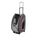 thumbnail image 2 of ibiyaya 5 in 1 EVA Convertible Foldable Small Pet Carrier/Stroller, Brown, 2 of 7