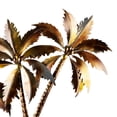 thumbnail image 5 of DecMode Copper Stainless Steel Metal Slanted Tree Wall Decor with Bronze and Yellow Accents, 5 of 9