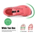 thumbnail image 3 of SUYSTEX Wide Toe Box Shoes Women Arch Support Wide Sneakers for Running Walking Athletic Running Orthopedic Plantar Fasciitis Workout with Thick Cushion Zero Drop Sole Width Shoes, 3 of 7