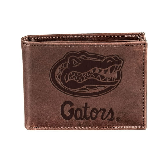 Brown Florida Gators Bifold Leather Wallet