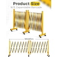 thumbnail image 1 of EDTara Retractable Barricade Gate, 270-Degree Adjustable Mobile Security Fence On 6 Wheels for Traffic, Events, and Garage Access, 1 of 5