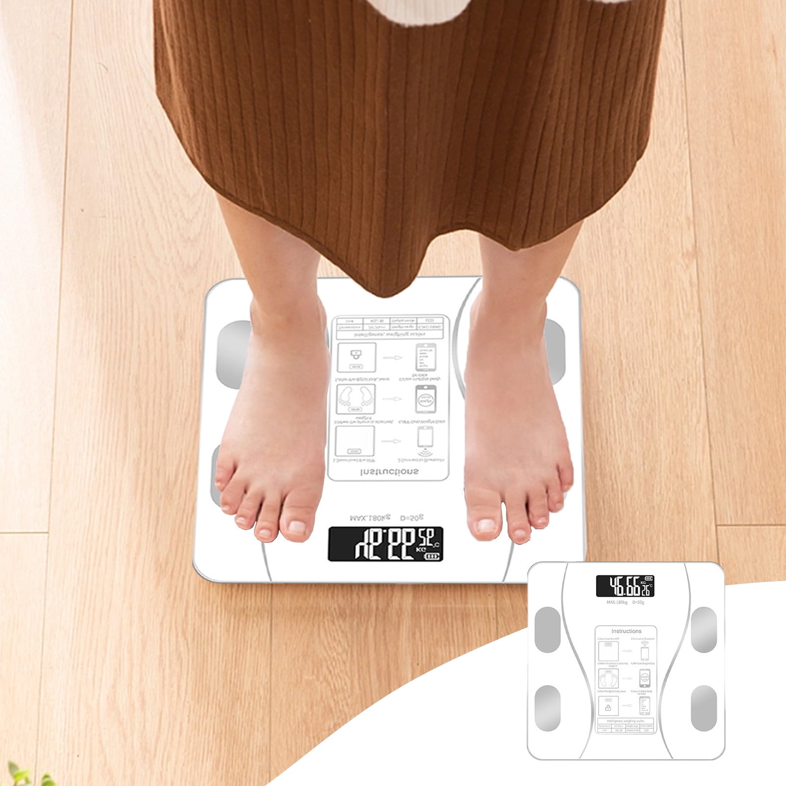 USSUMA Deals of the Day Clearance Prime Ody Weight And Steato Percentage Smart Accurate Digital Bathroom Body Composition Bluetooth Weighing Machine For People s Todays Deals Clearance Sales Walmart.c...