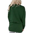 thumbnail image 2 of LAPA Womens Tops Solid Round Neck Tunic Raglan Shirts Long Sleeve Shirt Blouse, 2 of 3