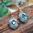 thumbnail image 3 of SPRING PARK 1 Pair Cubic Zirconia Crystal Dangle Rhombus Earrings for Women Costume, 3 of 6