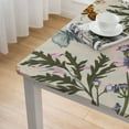 thumbnail image 4 of BANET Spring Tablecloth Square,Sage Green Wild Flowers Table Cloth,Stain Resistance Polyester Seasonal Summer Floral Table Covers for Kitchen Dining,Small Tablecloth for Parties Picnic white, 4 of 7