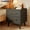 1pc-Black, variant on Lofka Night Stand 2 Drawer for Bedroom, Nightstand Bedside Table with Gold Handle, Smooth-Gliding Drawers, 20"H White