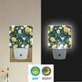 thumbnail image 2 of Yayeee LED Night Light for The Home Plug in With Light Sensors 2 Pack, Green Lemon Leaves, 2 of 6