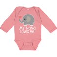 thumbnail image 3 of Inktastic Nana Loves Me for Grandkids Boys or Girls Long Sleeve Baby Bodysuit, 3 of 5