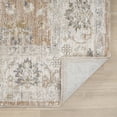 thumbnail image 6 of Laddha Home Designs 7.75' x 10' Bordered Damask Area Throw Rug - Brown and Cream, 6 of 7