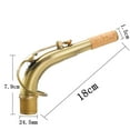 thumbnail image 2 of ELAYARD Tenor Saxophone Bend Neck Heat-insulating Golden 1Pcs, 2 of 6