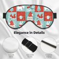 thumbnail image 4 of Salouo Warm Christmas Memories Pattern Sleep Mask,Sleep Eye Mask & Blindfold Eye Sleep Shade Cover with Elastic Strap Soft Eye Cover Eyeshade for Night Sleeping Travel & Nap, 4 of 7