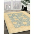thumbnail image 3 of Ahgly Company Machine Washable Indoor Rectangle Traditional Brown Gold Area Rugs, 2' x 5', 3 of 7