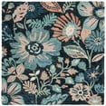 thumbnail image 6 of SAFAVIEH Jardin Stewart Floral Area Rug, Charcoal/Blue, 8' x 10', 6 of 9